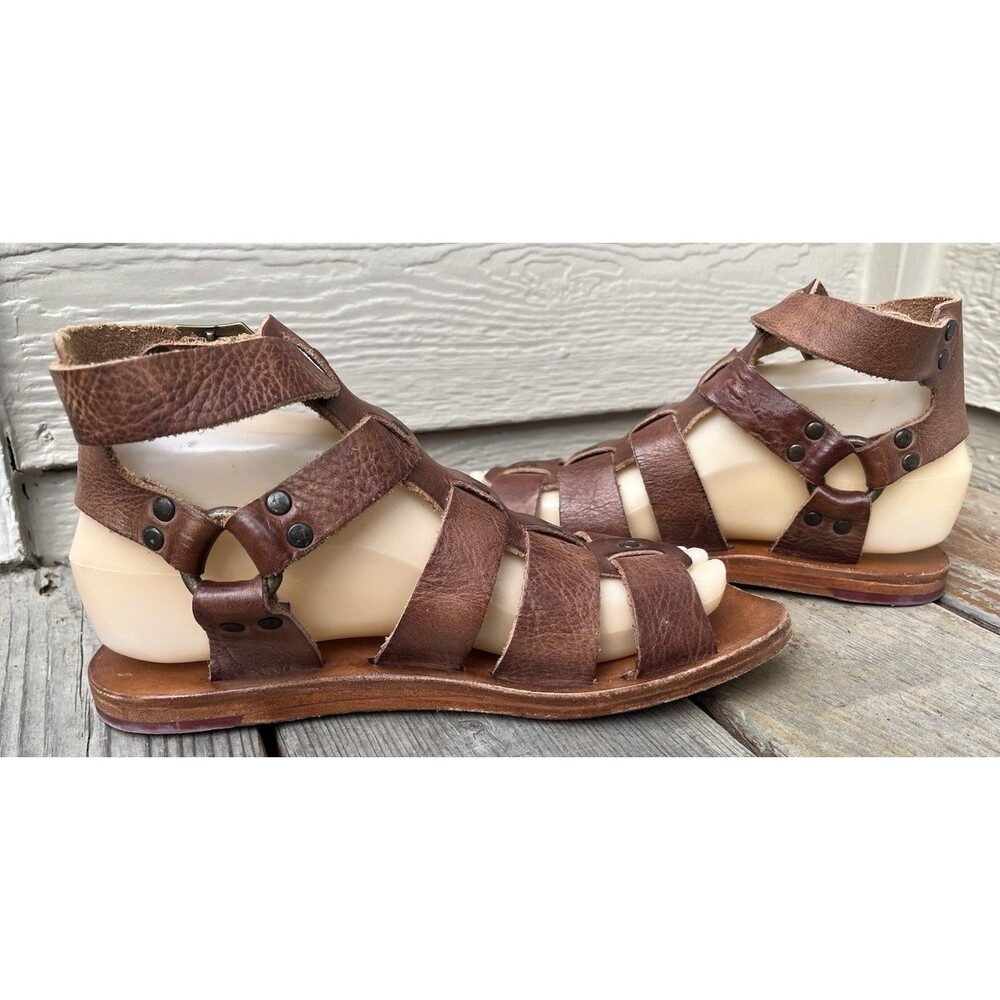 Bed Stu Free People Artemis Women's 6.5 Brown Leather Gladiator Sandals - Picture 8 of 13